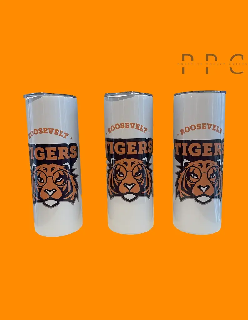 Custom Roosevelt Tumbler White