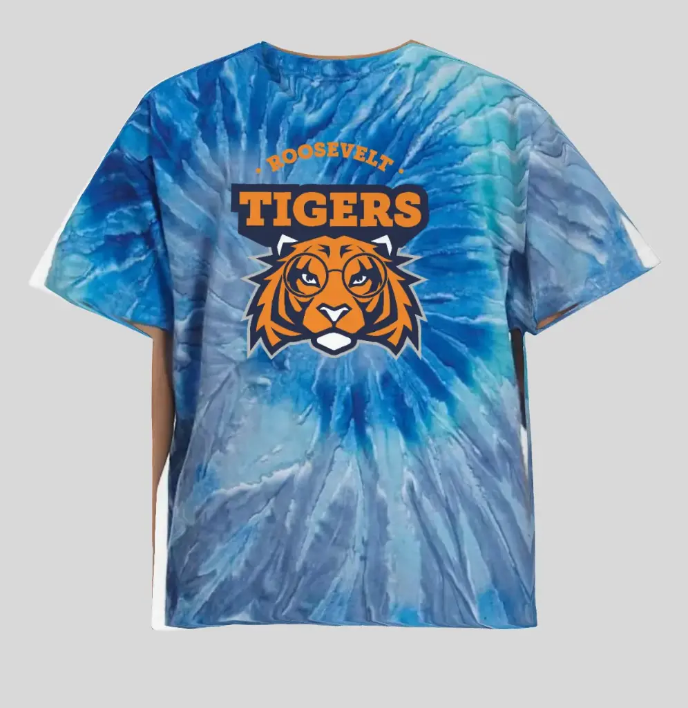 [CRKOATDTSD001FGBJAS] Custom Roosevelt Kids or Adult Tie Dye T Shirts Designs (ADULT, S, BLUE JERRY)