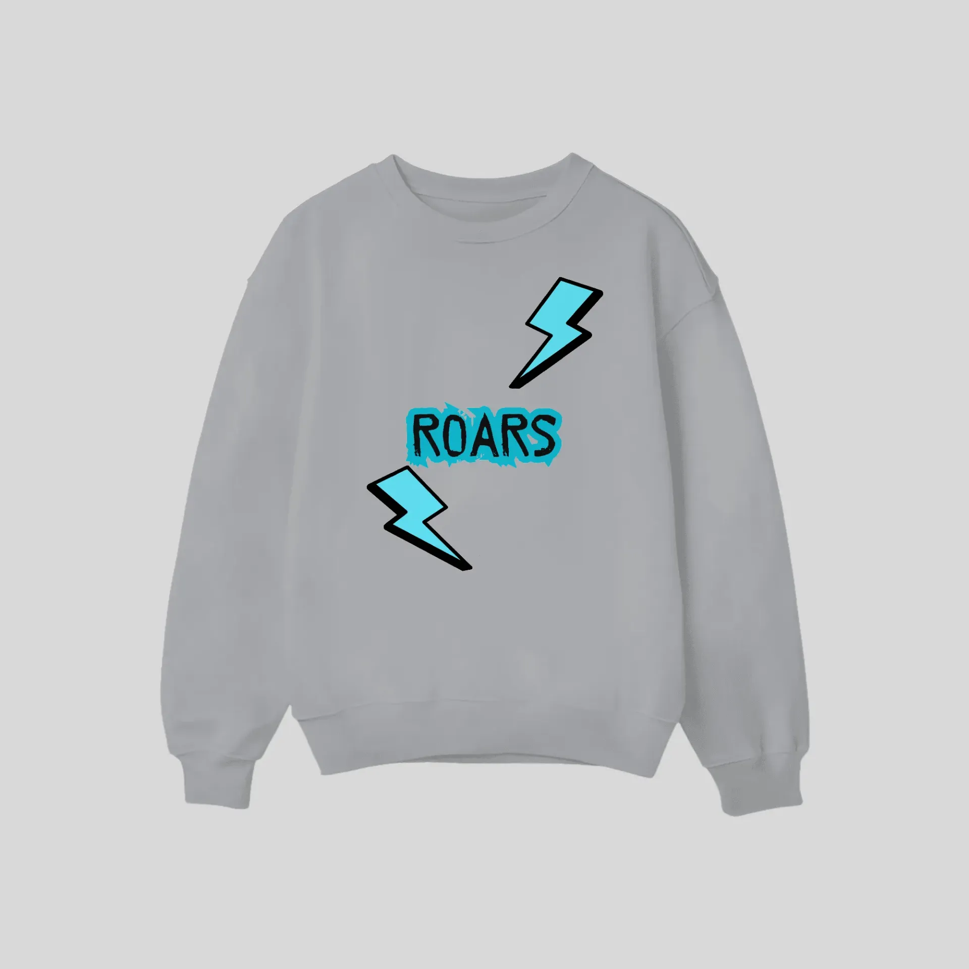 Custom Roars Blue Thunder Crewneck Sweatshirt Design