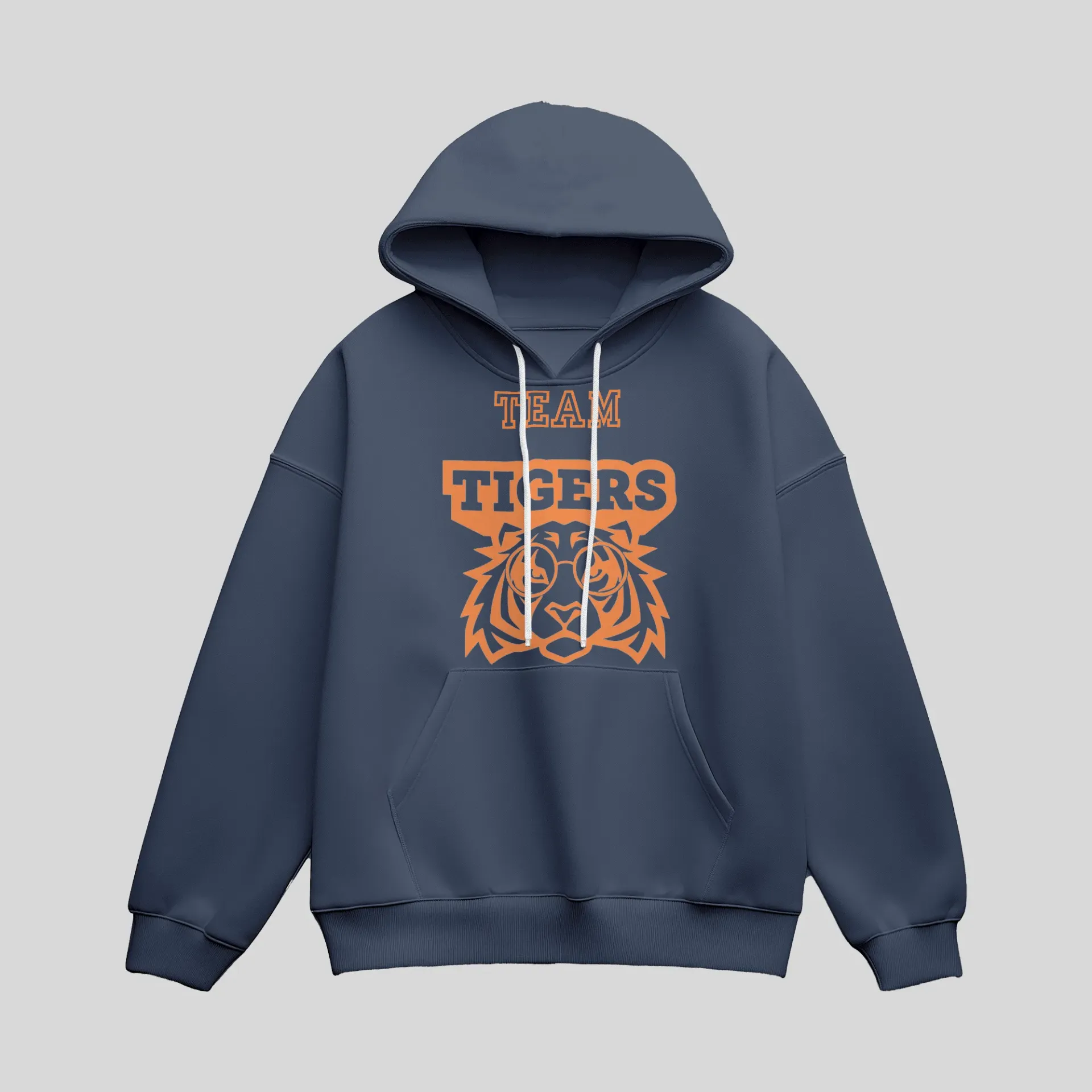 [STRHADCL001FGNBOS] Staff Team Roosevelt Hoodie Adult Different Color Logo (Navy Blue, Roosevelt Team Orange, S)