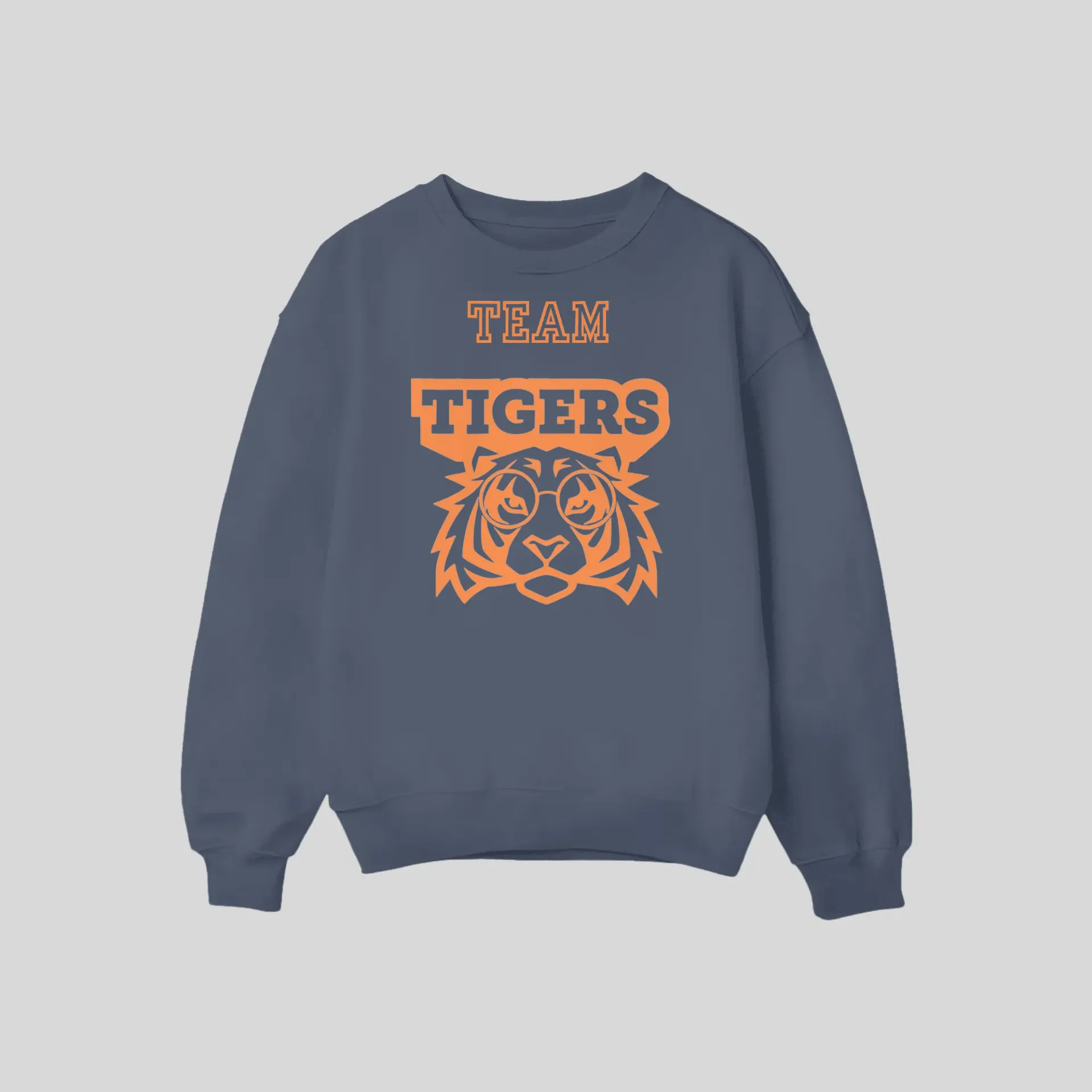 [STRSSADCL001FGNBOS] Staff Team Roosevelt Sweatshirt Adult Different Color Logo (Navy Blue, Roosevelt Team Orange, S)