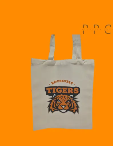 [CRTBBCGB13X14IN001FGRS] Custom Roosevelt S Tote Bags Blank Canvas Grocery Bags 13X14 in